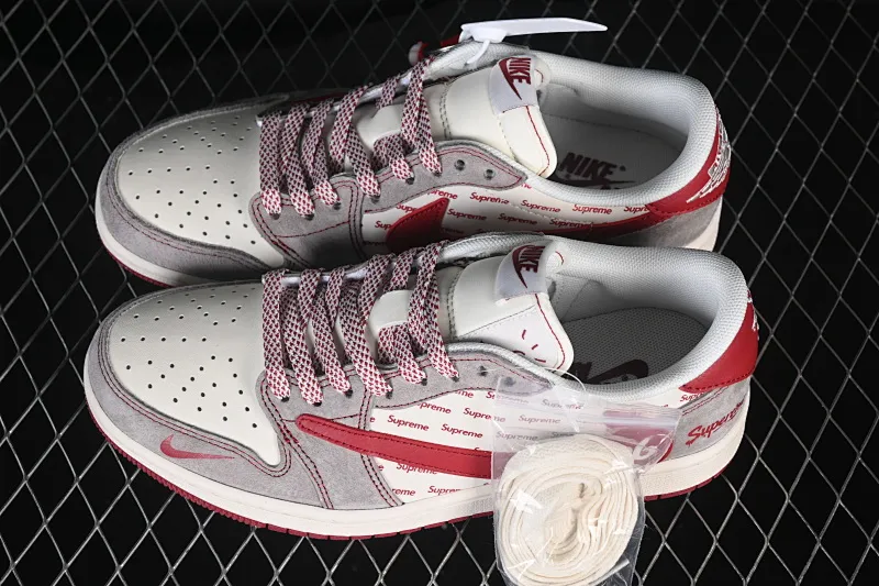 All categories Air Jordan Jordan series basketball shoes Air Jordan 1 Low high-end customized low-top sneakers Air Jordan 1 Low AJ1 Joe 1 New Year limited high-end customized low-top retro basketball shoes JP2026-119